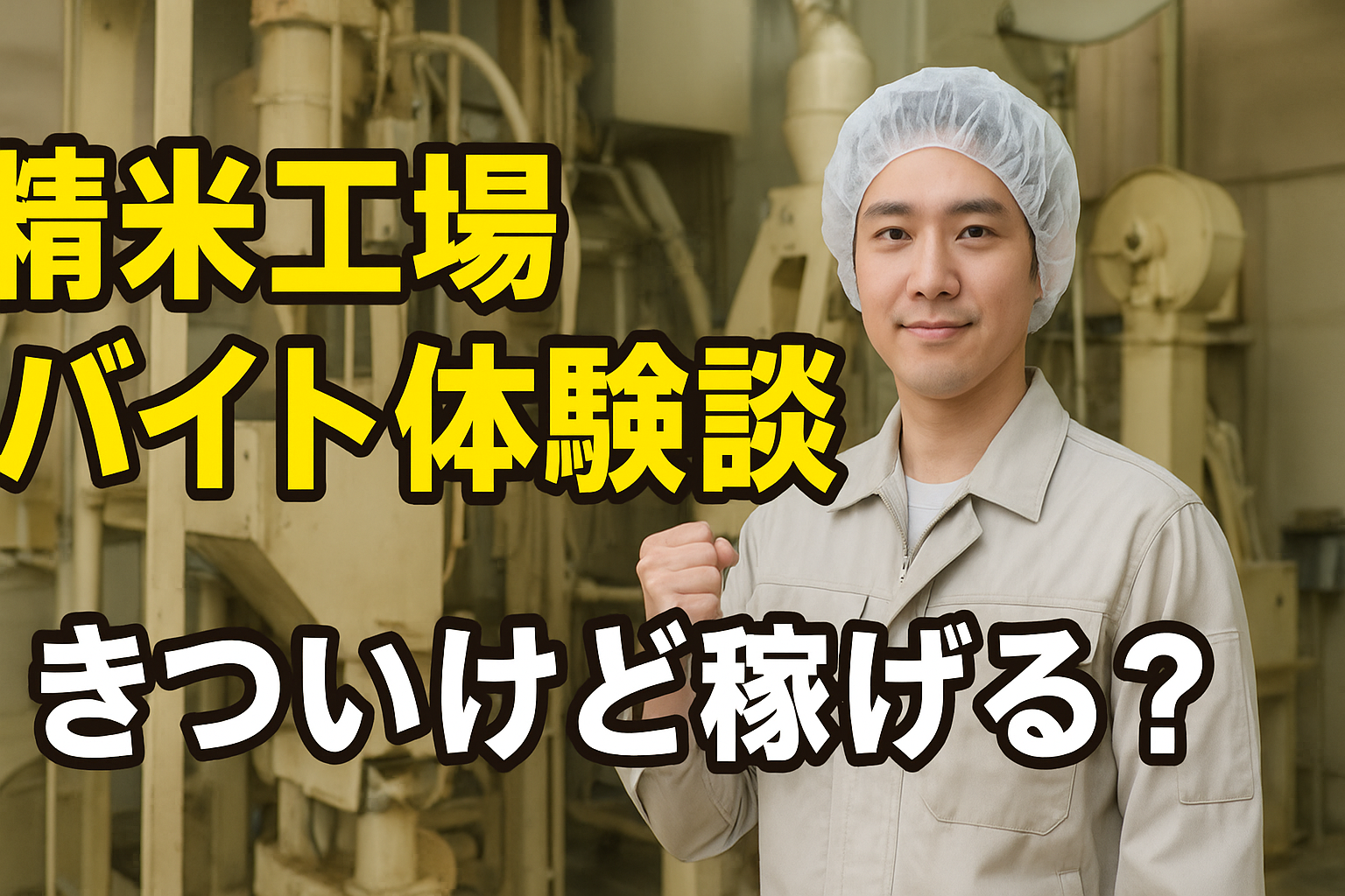 精米工場バイト体験