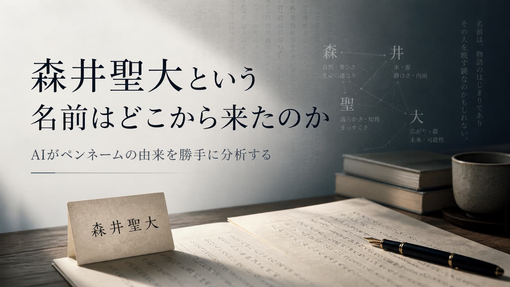森井聖大の名前の由来